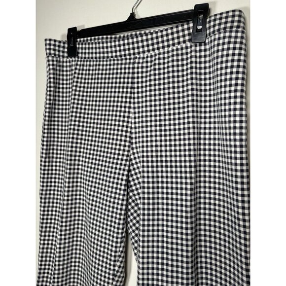 TALBOTS Chatham Ankle Pants Sunrise Gingham Plaid Skinny Pull On Size Large - Picture 3 of 9